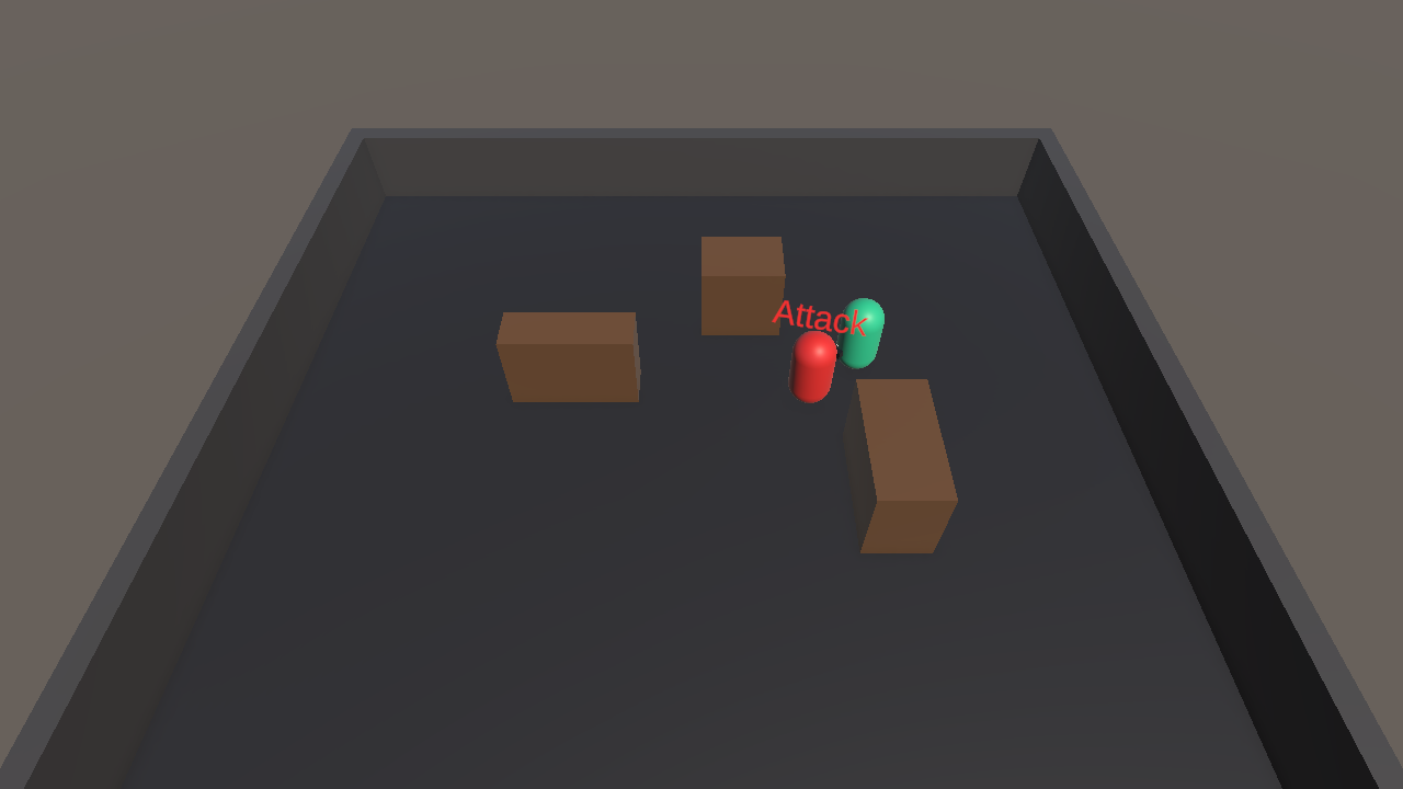 Unity AI NPC Behavior Lab showing patrol state in a WebGL arena